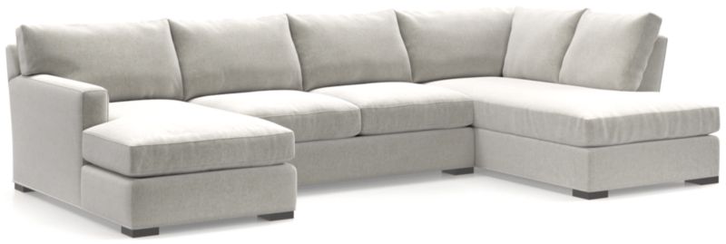 Axis 3-Piece U-Shaped Sectional Sofa with Right-Arm Corner Bumper - image 0 of 8