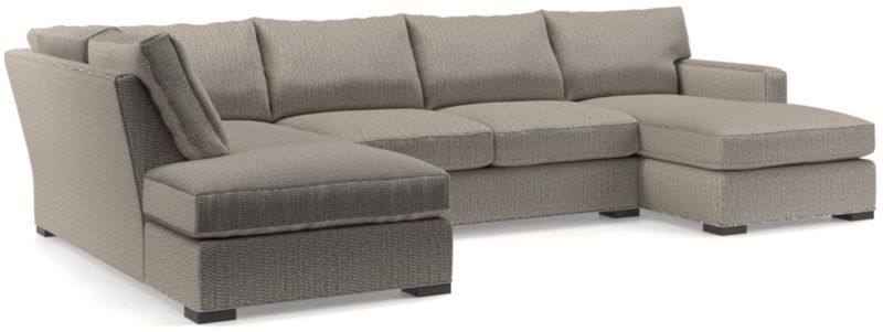 Axis 3-Piece U-Shaped Sectional Sofa with Left-Arm Corner Bumper - image 0 of 5