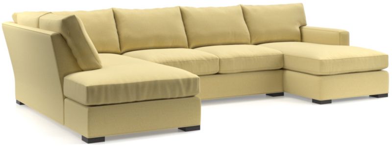 Axis 3-Piece U-Shaped Sectional Sofa with Left-Arm Corner Bumper - image 0 of 5