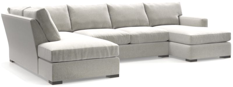 Axis 3-Piece U-Shaped Sectional Sofa with Left-Arm Corner Bumper - image 0 of 7