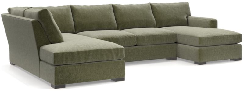 Axis 3-Piece U-Shaped Sectional Sofa with Left-Arm Corner Bumper - image 0 of 6