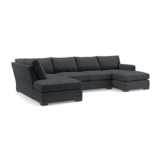Axis 3-Piece U-Shaped Sectional Sofa with Left-Arm Corner Bumper