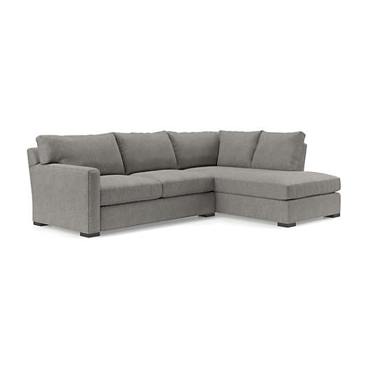 Axis 2-Piece L-Shaped Sectional Sofa with Right-Arm Corner Bumper
