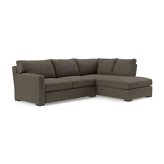 Axis 2-Piece L-Shaped Sectional Sofa with Right-Arm Corner Bumper