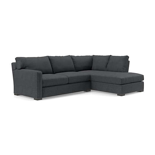 Axis 2-Piece L-Shaped Sectional Sofa with Right-Arm Corner Bumper