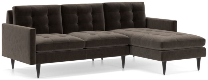 Petrie 2-Piece Right-Arm Chaise Midcentury Sectional Sofa - image 0 of 5