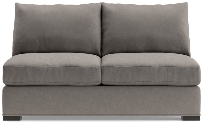 Axis Brown Armless Full Sleeper Sofa, Armless Full Sleeper Sofa
