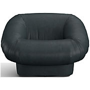Topanga Leather Swivel Accent Chair