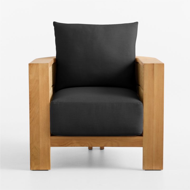 Viewing product image Bali Natural Teak Outdoor Lounge Chair with Nova Glow Sunbrella ® Cushions - image 1 of 10