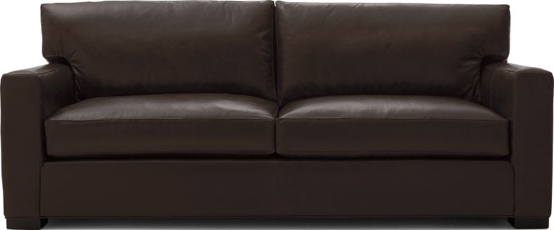 Axis Brown Leather Queen Sleeper Sofa, Dark Brown Leather Sleeper Sofa