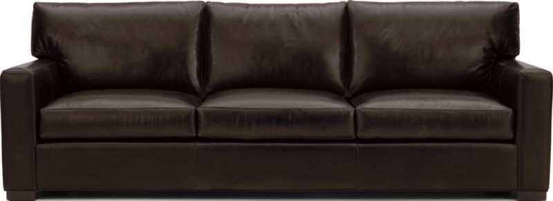 Axis Brown Leather 3 Seat Sofa, Palliser Leather Couch Reviews