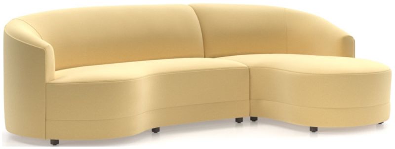 Infiniti 2-Piece Curve Back Sectional Sofa - image 0 of 7