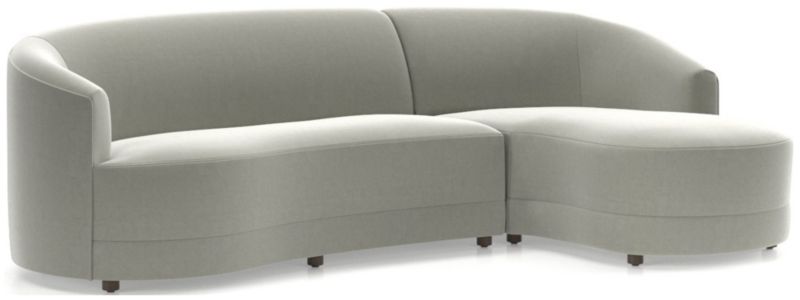 Infiniti 2-Piece Curve Back Sectional Sofa - image 0 of 7