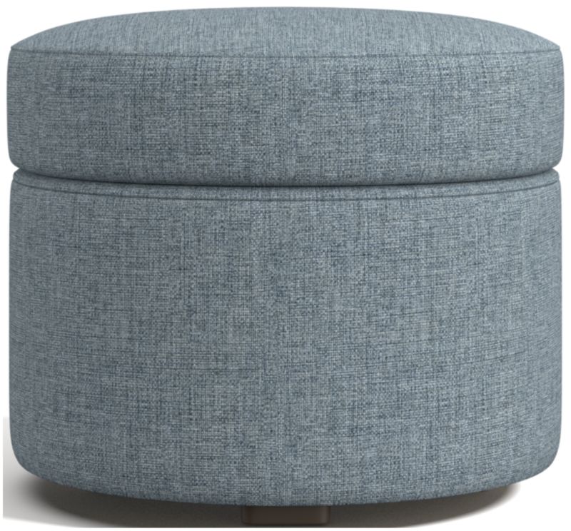 Infiniti Round Storage Ottoman - image 0 of 4