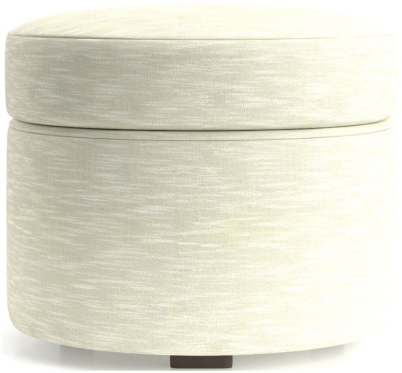 Infiniti Round Storage Ottoman - image 0 of 4