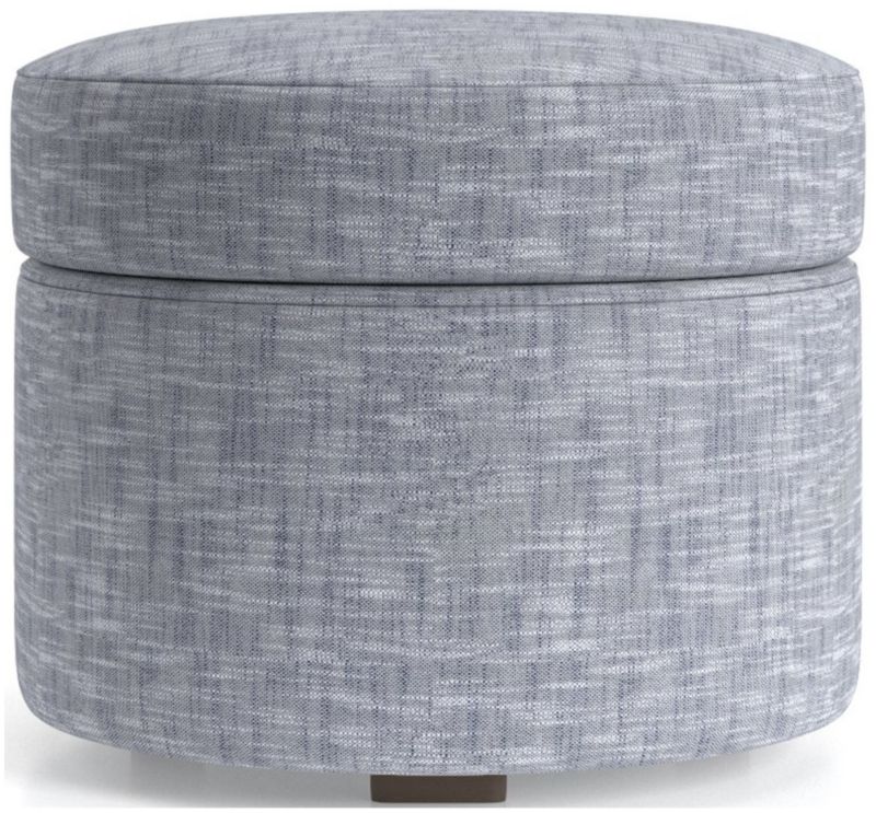 Infiniti Round Storage Ottoman - image 0 of 4