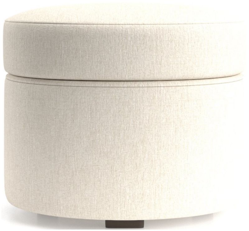 Infiniti Round Storage Ottoman - image 0 of 4