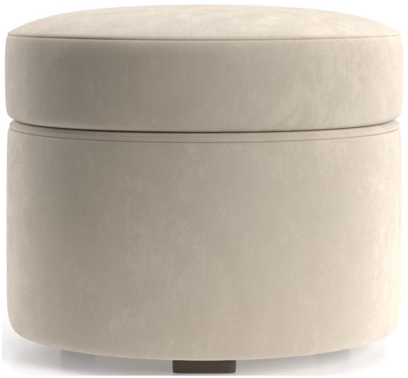 Infiniti Round Storage Ottoman - image 0 of 4