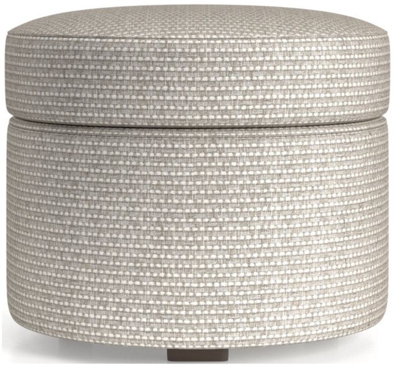 Infiniti Round Storage Ottoman - image 0 of 4