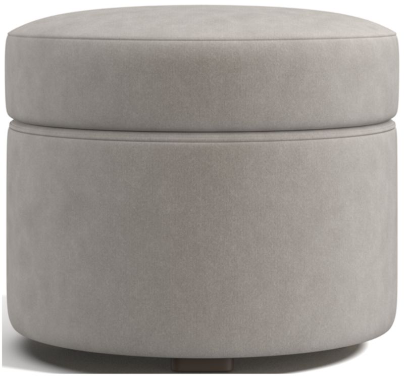 Infiniti Round Storage Ottoman - image 0 of 4