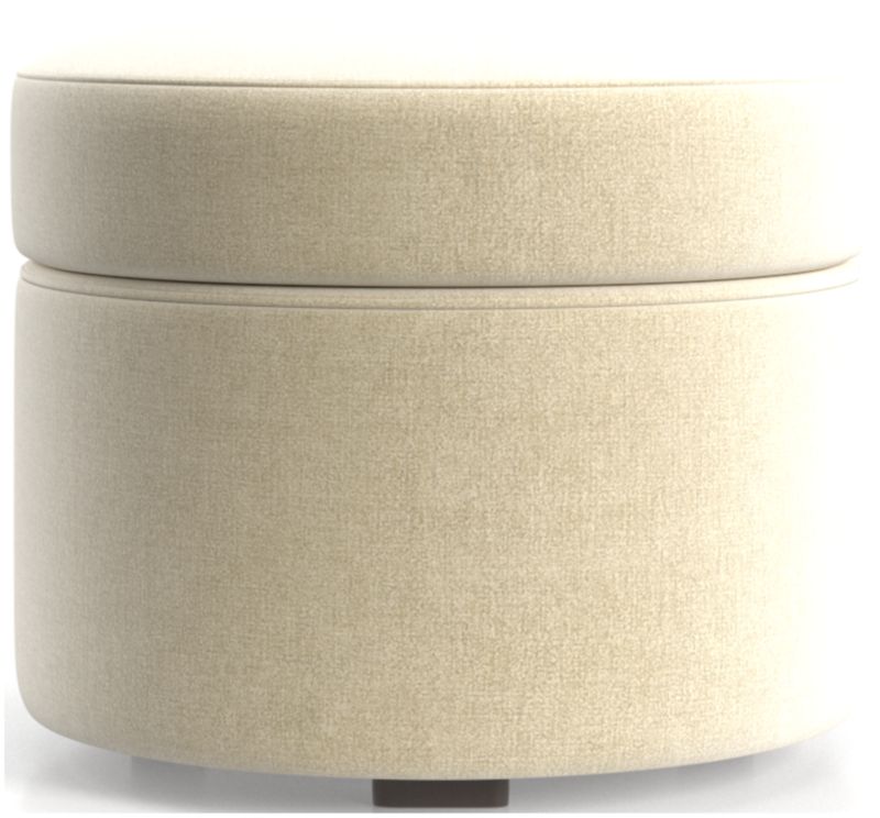 Infiniti Round Storage Ottoman - image 0 of 4