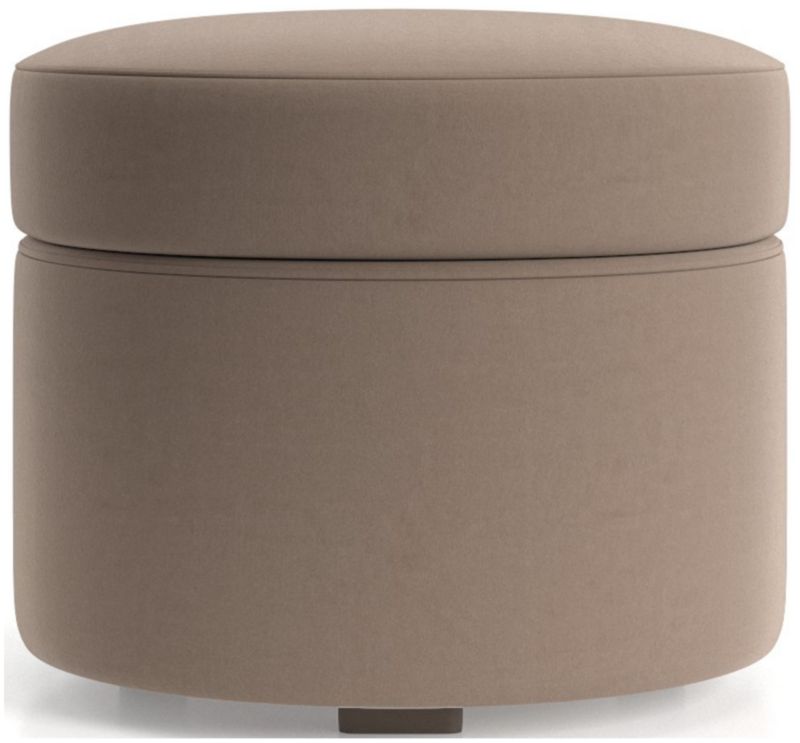 Infiniti Round Storage Ottoman - image 0 of 4