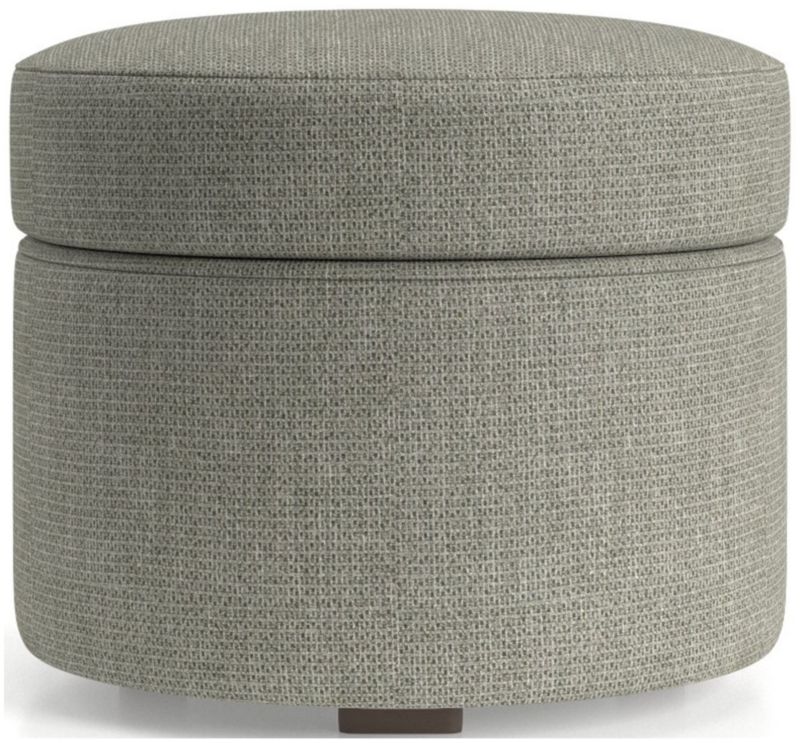 Infiniti Round Storage Ottoman - image 0 of 4