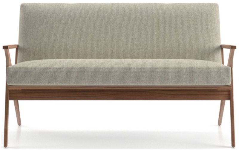 Cavett wood frame hot sale loveseat