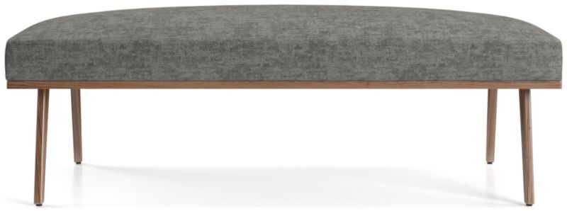 Cavett Walnut Wood Frame Bench - image 0 of 5