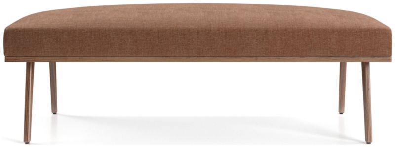 Cavett Walnut Wood Frame Bench - image 0 of 5