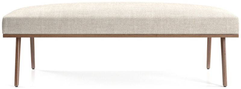 Cavett Walnut Wood Frame Bench - image 0 of 5