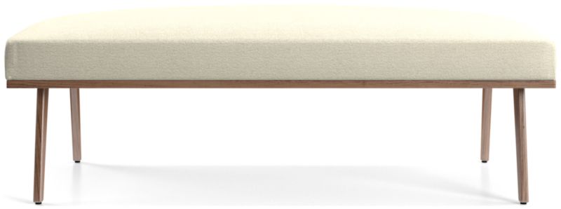 Cavett Walnut Wood Frame Bench - image 0 of 5