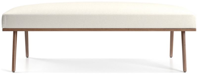 Cavett Walnut Wood Frame Bench - image 0 of 5