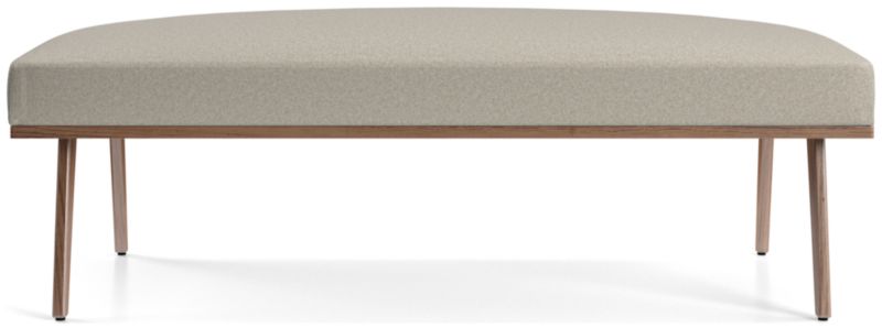 Cavett Walnut Wood Frame Bench - image 0 of 5