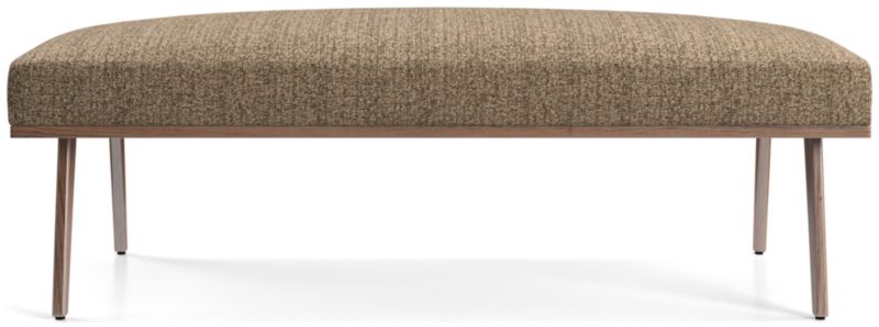 Cavett Walnut Wood Frame Bench - image 0 of 5