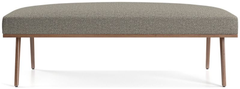 Cavett Walnut Wood Frame Bench | Crate & Barrel