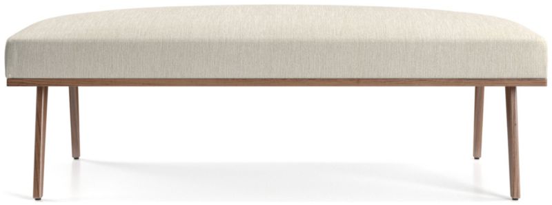 Cavett Walnut Wood Frame Bench - image 0 of 5