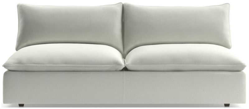 Crate and on sale barrel armless sofa