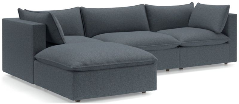 Lotus Deep Modular 4-Piece Reversible Sectional Sofa with Ottoman - image 0 of 13