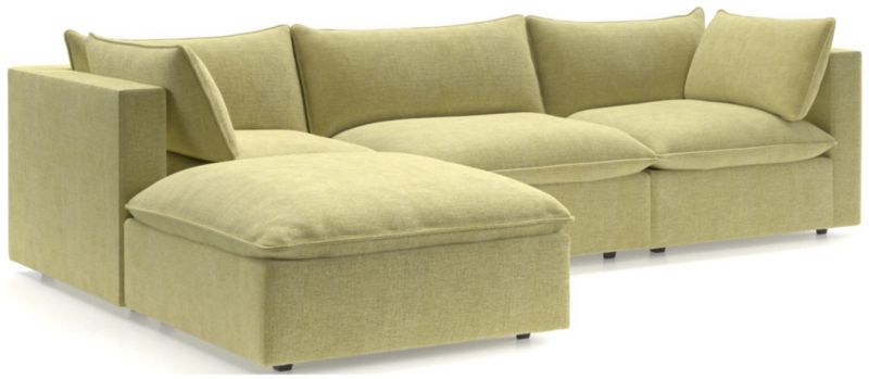 Lotus Deep Modular 4-Piece Reversible Sectional Sofa with Ottoman - image 0 of 9