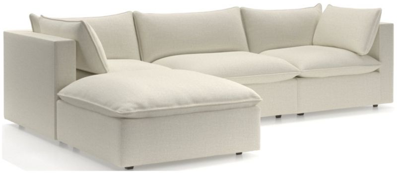 Lotus Deep Modular 4-Piece Reversible Sectional Sofa with Ottoman - image 0 of 9