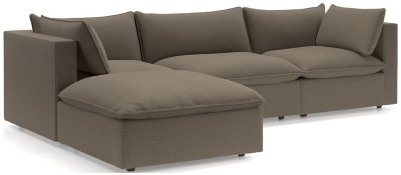 Lotus Deep Modular 4-Piece Reversible Sectional Sofa with Ottoman - image 0 of 9