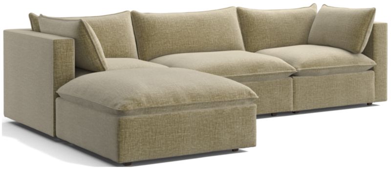 Lotus Deep Modular 4-Piece Reversible Sectional Sofa with Ottoman - image 0 of 10