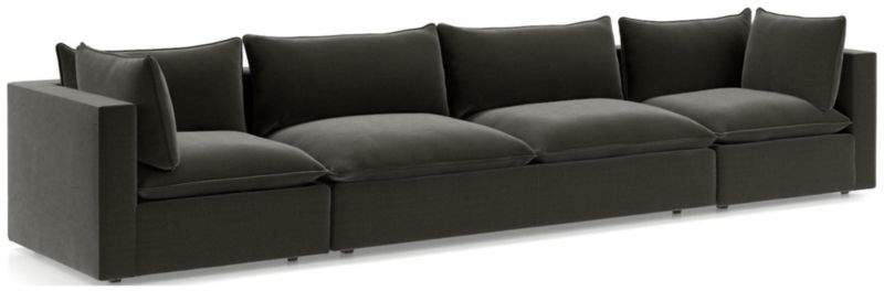 Lotus Deep Modular 3Piece Corner Sectional Sofa + Reviews Crate & Barrel