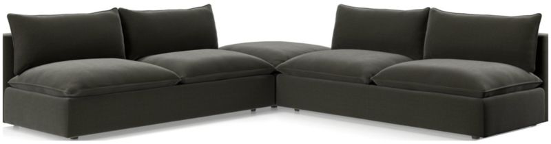 Lotus Deep Modular 3-Piece Sectional Sofa - image 0 of 8