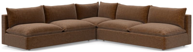 Lotus Deep Modular 3-Piece Corner Sectional Sofa - image 0 of 8