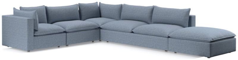 Lotus Deep Modular 5-Piece Low Sectional - image 0 of 9