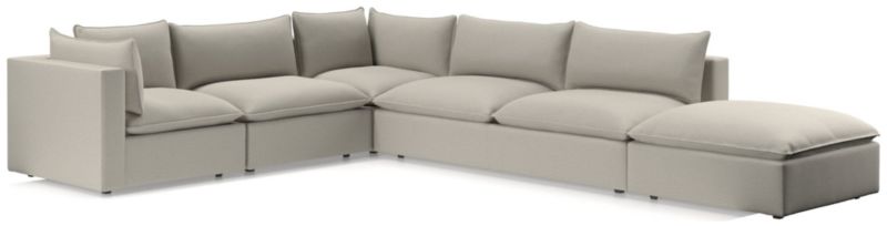 Lotus Deep Modular 5-Piece Low Sectional - image 0 of 9