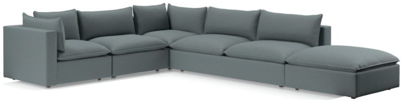 Lotus Deep Modular 5-Piece Low Sectional - image 0 of 9