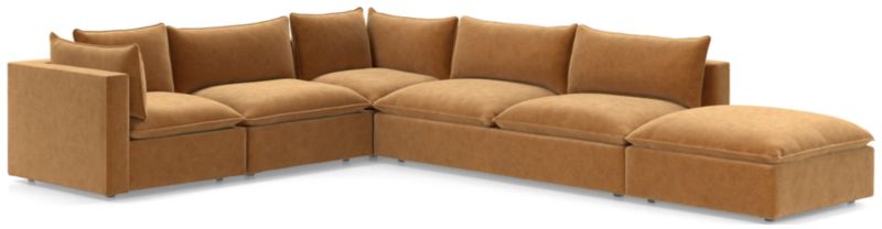 Lotus Deep Modular 5-Piece Low Sectional - image 0 of 9